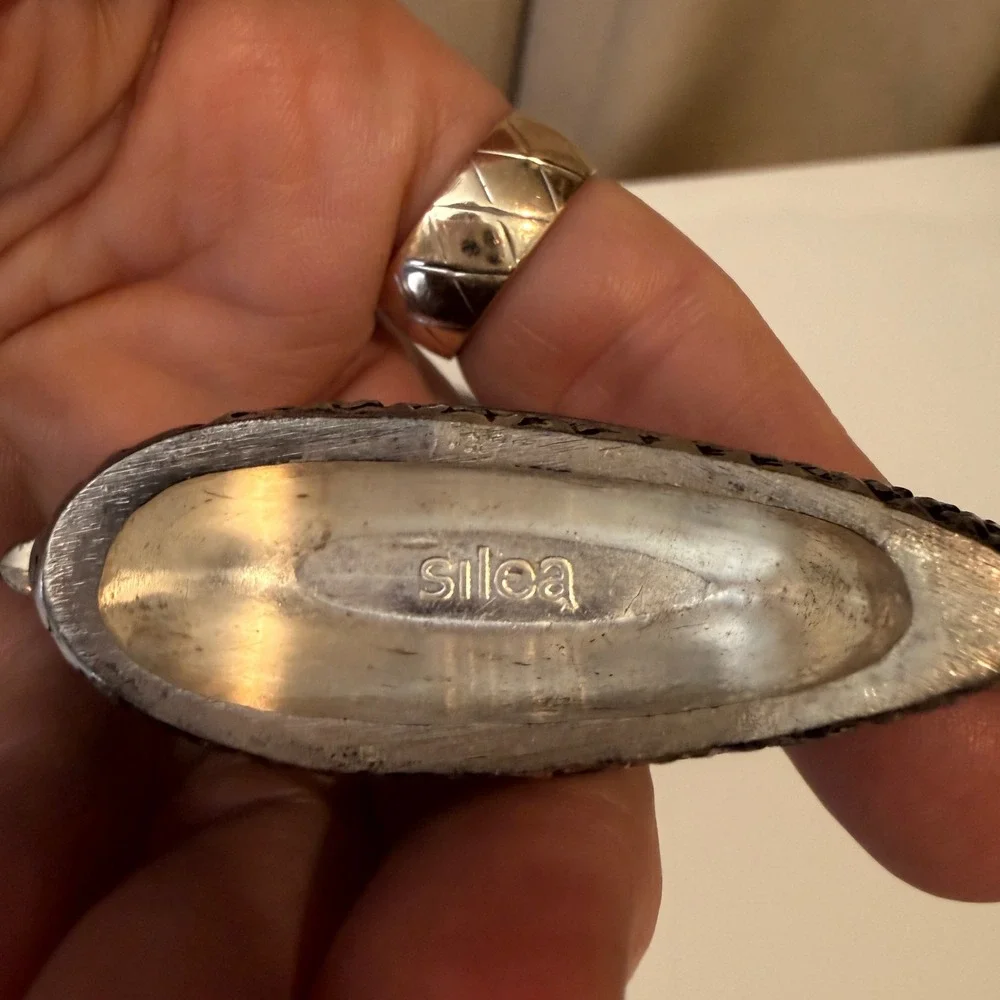 Vintage Silea Silver‎ Plated Duck Knife Rests Set of 6 French Table Decor